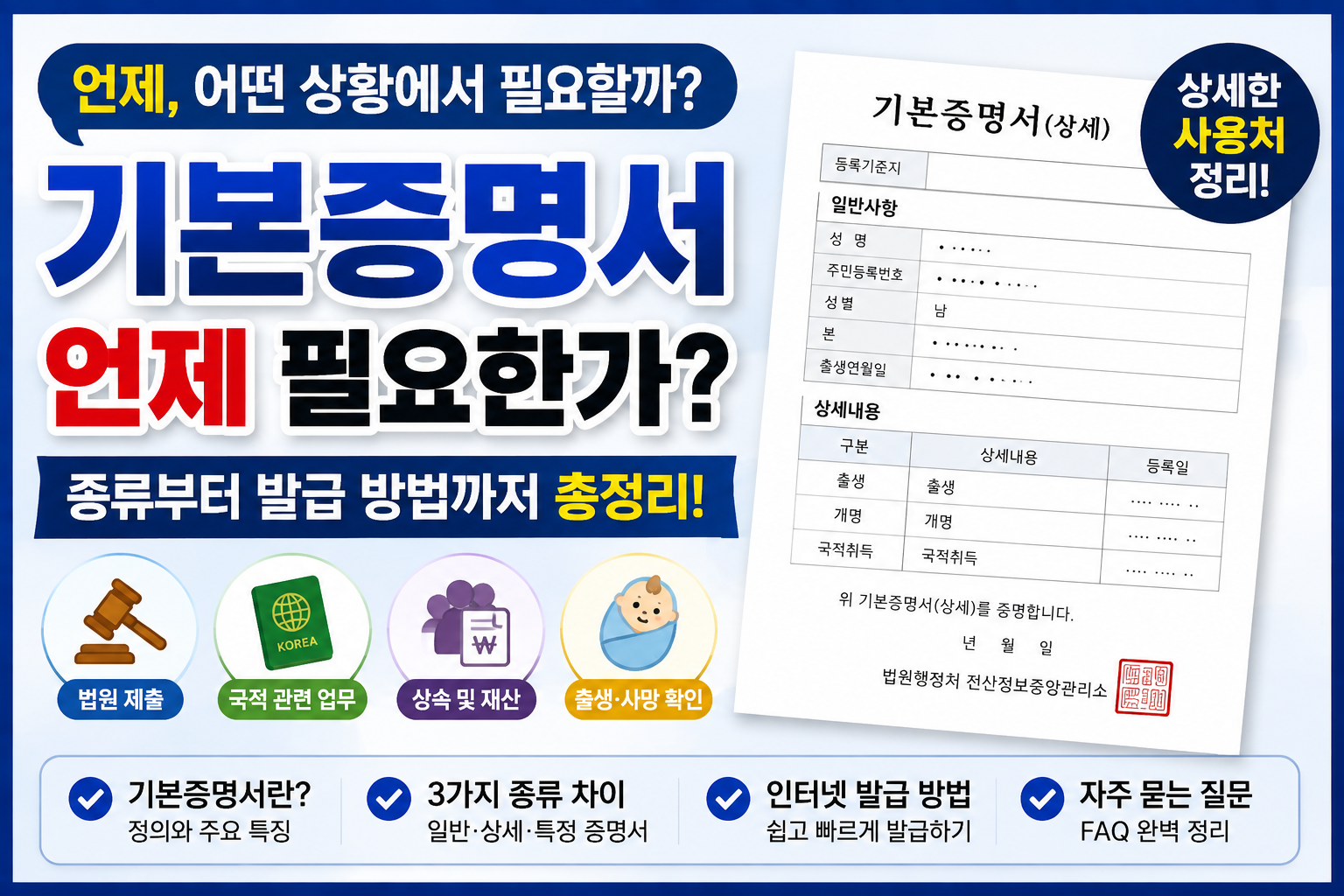기본증명서